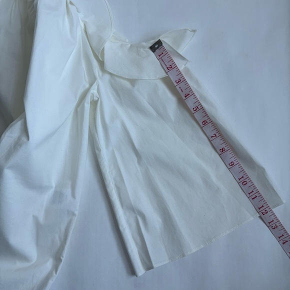 Rachel Zoe Alea Cold Shoulder Ruffle Open Shoulder Blouse Off White Plus Size 2 - Picture 15 of 16